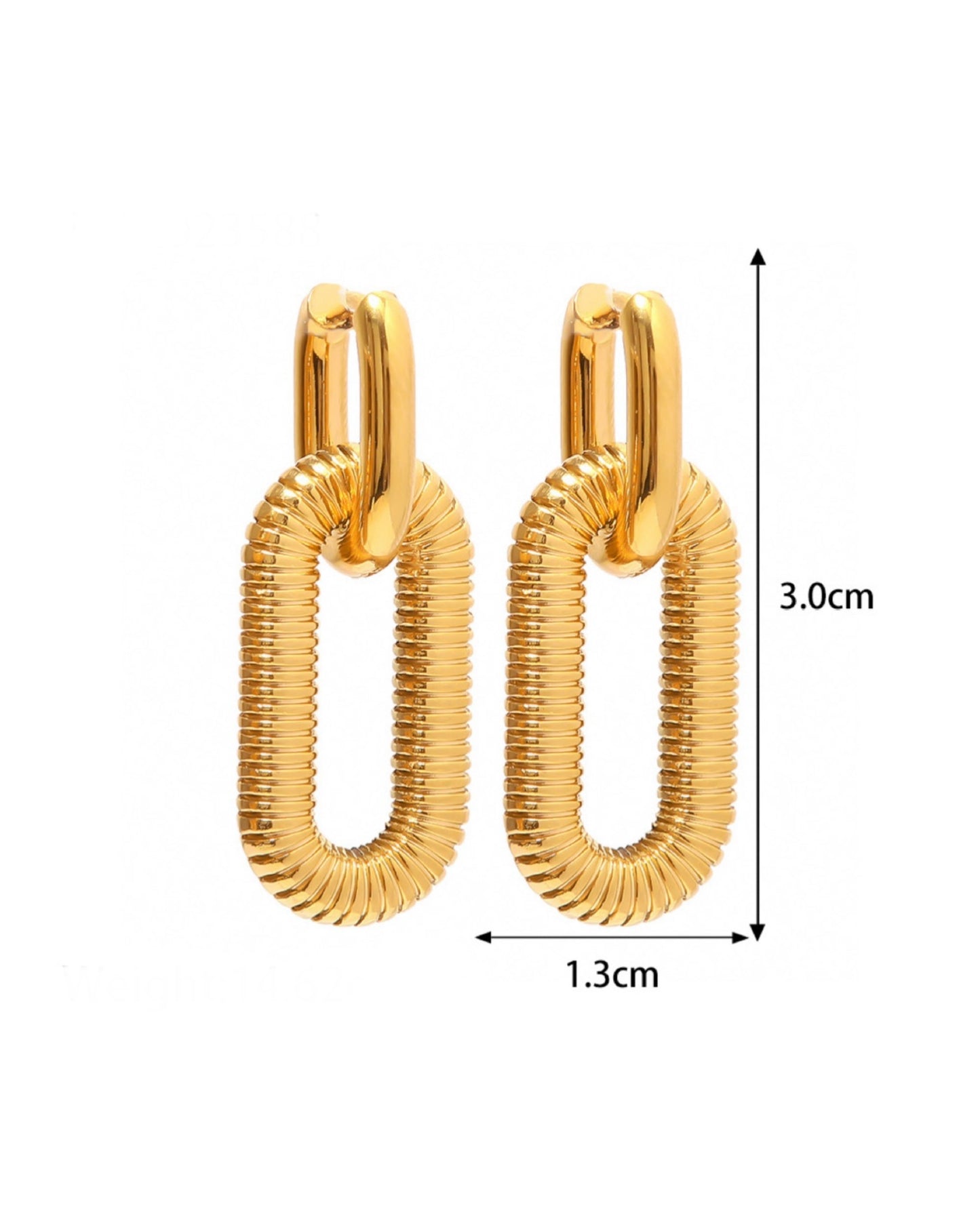 Glam Hoop Brincos